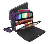 ENHANCE Borsa MTG Edizione Collector Compatibile con Deck Box, Classeur Top Loader, Mazzo Commander e altri Accessori - Borsa da Viaggio TCG con Card Defender e interno Personalizzabile (Drago Viola)