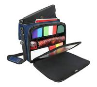 ENHANCE Borsa MTG Edizione Collector Compatibile con Deck Box, Classeur Top Loader, Mazzo Commander e altri Accessori - Borsa da Viaggio TCG con Card Defender e interno Personalizzabile (Drago Blu)