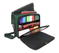 ENHANCE Borsa MTG Edizione Collector Compatibile con Deck Box, Classeur Top Loader, Mazzo Commander e altri Accessori - Borsa da Viaggio TCG con Card Defender e interno Personalizzabile (Drago Verde)