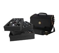 ENHANCE Custodia per il Trasporto di Miniature con Base Larga - Borsa Compatta per Riporre Miniature DnD Tracolla, 3 Vassoi in Schiuma (2 Pretagliati, 1 Pick & Pluck) - Adatta a basi da 25 mm a 40 mm