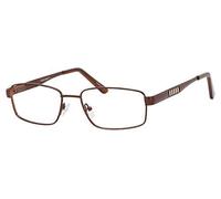 Enhance da Uomo Big&tall EN3858-BRG-59mm Metallo Design Vista Telaio Marrone Oro
