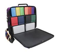 ENHANCE Designer Edition Borsa compatta MTG - Compatibile con Magic the Gathering, Pokémon, Lorcana e altro - Piccola Borsa per Carte Collezionabili con Interno Personalizzabile e Tracolla (Galassia)