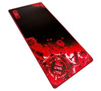 ENHANCE Mouse Pad da Gioco - Tappetino per Mouse XXL (80 x 35 cm) Cuciture Anti-Sfaldamento con Superficie di Scorrimento a Basso Attrito e Supporto Antiscivolo - Rosso