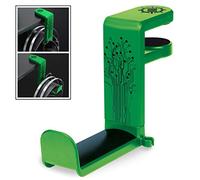 ENHANCE Supporto per Cuffie Gaming - Supporto Cuffie da Tavolo con Braccio Rotante Regolabile 360, Morsetto per Scrivania sul Design, Misura Universale e Organizer per Clip per Cavo Integrato - Verde