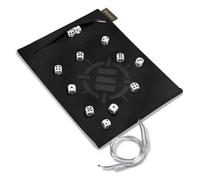 Enhance Tabletop Accessories Roll on a Scroll Dice and Rolling Mat White