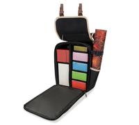 ENHANCE Zaino MTG Compatto Designer Edition con Interno Personalizzabile per Magic The Gathering, Lorcana e altri TCG - Tasche Accessori per dadi, Booster, Tracciatore di tag, Tasca Playmat (Nero)