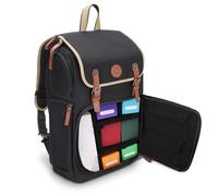 ENHANCE Zaino per carte collezionabili di design - Borsa per giochi MTG con spazio per raccoglitori, contenitore per mazzo TCG, supporto per tappetino da gioco, compatibile con Magic the Gathering