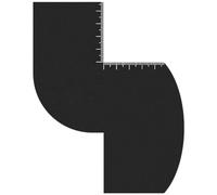 Enhancement Template for Barbers, Beard Outline Guide, Reusable Styling Accessory, Color Spray Applicator with Scale, Precision Grooming Tool for Professional Shaping