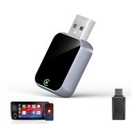 Enhanlife Wireless CarPlay Adapter for iPhone, Bluetooth & Wi-Fi, 3X Auto-Connect, No Latency, Apple CarPlay Compatible USB A/C,Plug and Play, Convert Factory Wired to Wireless Car Play Adapter