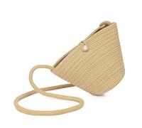 EnhbZoilism Borsa da spiaggia per donna, borsa a mano, borsa a tracolla in maglia, per matrimonio, vacanze, spiaggia, estate