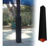 ENHEN Imbottitura del Palo Imbottitura Avvolgente per Pali da Basamento, Coperture Universali Antiurto per Pali da Basket per La Protezione dei Giocatori(Black,6.5"x6.5" (16.5x16.5cm))