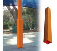 ENHEN Imbottitura del Palo Imbottitura Avvolgente per Pali da Basamento, Coperture Universali Antiurto per Pali da Basket per La Protezione dei Giocatori(Orange,6.5"x6.5" (16.5x16.5cm))