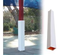 ENHEN Imbottitura del Palo Imbottitura Avvolgente per Pali da Basamento, Coperture Universali Antiurto per Pali da Basket per La Protezione dei Giocatori(White,6.5"x6.5" (16.5x16.5cm))