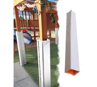 ENHEN Imbottitura del Palo Protezione Antiurto per Pali da Seminterrato da 2,1m, Tenda da Sole per Cortili Scolastici, Aree Giochi per Bambini, Imbottitura per Pali(White,2.5"x2.5" (6x6cm))
