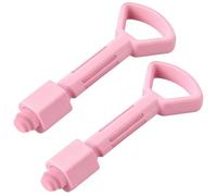 Enhon 2 Stück Ersatzkupplungsstift für Big Bobby Car Classic, Anhängerkupplungsstift, Zubehör für Kinderfahrzeuge, Hochwertiger Kunststoff,Rosa