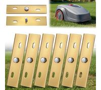 Enhon 6 Lame di ricambio compatibili con AL-KO Robolinho® (modelli Solo ed E) 300, 450, 500, 700, 800, 1150, 1200, 2000; Gudenaa 1000W (8x); Lame di ricambio in acciaio inossidabile; 6 viti incluse