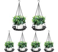 Enhon Confezione da 6 ganci per piante, 30,5 cm, in metallo, per interni ed esterni, elegante mensola decorativa da appendere per piante, per finestre, pareti, soffitti, decorazioni per la casa