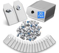 Enhon Set di 30 lame di ricambio, compatibili con Navimow I105e e Navimow I108e.Lame di ricambio in acciaio inossidabile, accessorio per robot rasaerba, include 30 viti con puntini.