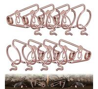 Enhon Trappola Professionale per Arvicole e Talpe, trappole per Arvicole in Filo di Acciaio ramato, efficaci Contro Arvicole Talpe in Giardino