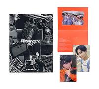 ENHYPEN - ENHYPEN - [MANIFESTO : DAY 1] (Weverse Albums Ver.) Card Holder + Photo Card - A + Photo Card - B + QR Card + 2 Pin Button Badges + 4 Extra Photocards + Polaroid Photo Card