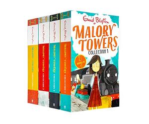 Enid Blyton Malory Towers 4 Books Set 12 Story Collection, First Term, Second Form, Third Year, Upper Fourth and more
