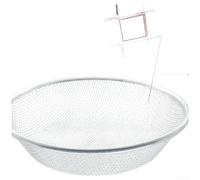 Enigma da giardino in metallo, 30 cm, apertura 6 mm, resistente (2) | Include guanti, maglia fine da 2 mm, telaio robusto, finitura argento, ideale per il compost