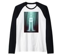 Enigma etereo: Misteriosa Aura Ghostcore Maglia con Maniche Raglan