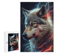 Enigma Per Adulti 1000 PCS Elettrico Lupo Ritratto -1 Puzzle Per Giochi Relax Analisi E Logica Regali Di Natale E Compleanno 1000 PCS