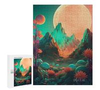 Enigma Per Adulti 500 PCS Mystical Moonlit Landscape -1 Puzzle Per Giochi Relax Analisi E Logica Regali Di Natale E Compleanno 500 PCS