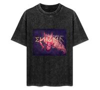 Enigma The Fall of A Rebel Angel Vinyl CD Cover Men And Women Vintage Washed Short Sleeve T-Shirt Streetwear Loose Casual Size 3XL