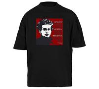 Enigmae Gramsci Quote Maglietta Larga Unisex Uomini Donne Maniche Corte Nera T-Shirt Baggy Men Black Tee XL