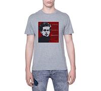Enigmae Gramsci Quote T-Shirt da Uomo Manica Corta Grigio Men Grey Tee L