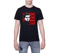 Enigmae Gramsci Quote T-Shirt da Uomo Manica Corta Nero Men Black Tee XXL