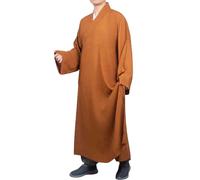 Enigmaire Abito da Monaco Buddista,Veste Buddista del Monaco Shaolin Kung Fu,Abito da Monaco Tradizionale,Lungo Abito da Meditazione,Unisex,per Stare seduti Fermi,cantare,meditare,praticare