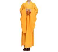 Enigmaire Abito da Monacos Buddista,Lungo Abito da Meditazione,Veste Buddista del monacos Shaolin Kung Fu,Lohan Meditazione Abbigliamento,Linen,Adatto alla Meditazione E alla Pratica Spirituale