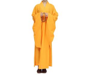 Enigmaire Abito da Monacos Buddista,Lungo Abito da Meditazione,Veste Buddista del monacos Shaolin Kung Fu,Lohan Meditazione Abbigliamento,Linen,Adatto alla Meditazione E alla Pratica Spirituale