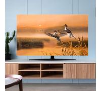 Enigmaire Copertura Antipolvere per TV,Copertura Schermo Stile Moderno,Elastico Universale Protettori Schermo,Leggera e Pieghevole,Parte Posteriore semichiusa,per Decorazione Televisiva