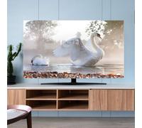 Enigmaire Copertura Antipolvere per TV,Copertura Schermo Stile Moderno,Elastico Universale Protettori Schermo,Leggera e Pieghevole,Parte Posteriore semichiusa,per Decorazione Televisiva