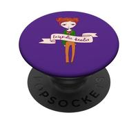 Enigmatic disaster Enigmatico disastro ragazza eccentrica PopSockets PopGrip Adesivo