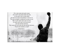 ENILSA Poster decorativo da parete del film Rocky Balboa, stampa artistica su tela, poster decorativo moderno per camera da letto, per camera da letto, 50 x 75 cm