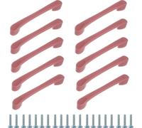 ENIXWH 10 maniglie per armadi, cassetti, in ABS colorato, per libreria, armadio, cassetto (rosa)