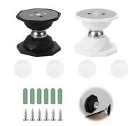EnixwH 2 Fermaporta Magnetico Adesivo, Ferma Porte Magnetico Anticollisione Senza Foratura, Fermaporta da Pavimento, Fermaporte Magnetico per Camera da Letto, Bagno, Ufficio