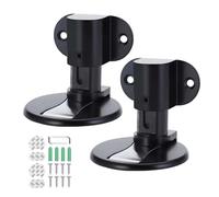 EnixwH 2 Fermaporta Magnetico Invisibile, Ferma Porta Da Pavimento Magnetico Regolabili In Metallo, Fermaporta Da Pavimento Magnetico Nastro Biadesivo 3m O Installazione Di Foratura (Nero)