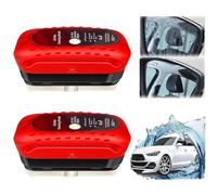 EnixwH 2 Pezzi Automotive Oil Film Cleaning Brush, Detergente per Vetri Auto, Powerful Car Glass Oil Film Stain Emover per Finestrini Laterali Dell'Auto Specchietti Retrovisori Vetro (Rosso)
