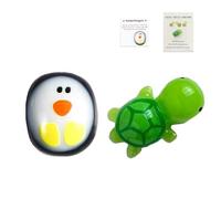 EnixwH 2 Pezzi Mini Pinguino Abbraccio Tascabile, Positive Penguin con Incoraggiante Biglietto Di Auguri, Regali Di Consolazione, Relazioni A Distanza Regali (Pinguino + Tartaruga)