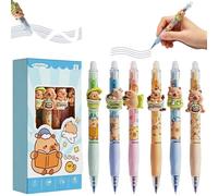 EnixwH 6 Pezzi 0,5 MM Punta Penne Cancellabili Penna Gel Cose per la Scuola