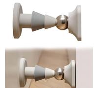 EnixwH Fermaporta Magnetico, Ferma Porta Da Pavimento Magnetico, Simpatico Fermaporta Da Pavimento Magnetico, Fermaporta Decorativo Buddy, per Balcone Camerette Cucina Bagno Ufficio Hotel (Grigio)