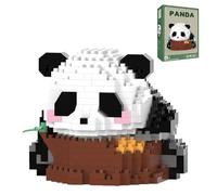 EnixwH Panda Mini Building Blocks Set, 554 Pezzi Mini Mattoncini Da Costruzione Blocchi Da Costruzione Animali Adatti Come Regali Di Compleanno Panda Micro Building Blocks Vestito per Adulti Bambini