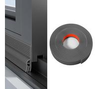 EnixwH Paraspifferi Sottoporta, Paraspifferi Porta Blindata 200cm, Para Spifferi Adesivo, Antispifferi per Finestre, per Ridurre Il Rumore Sottoporta Anti Insetti Polvere Aria Fredda (Grigio)