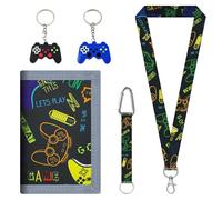 EnixwH Portafoglio Bambino Portamonete Uomo Regalo Ragazzo Pieghevole con Controller di Gioco Portafoglio Uomo per Cartoni Ragazzi e Ragazzi Regali per Il Ritorno a Scuola (Nero)